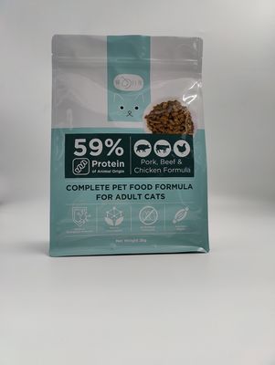 Корма для домашних животных Gusset SGS мешок сумки бортового упаковывая плоскодонный с молниями