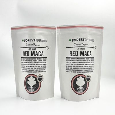 Resealable белые сумки Kraft алюминиевые прокатанные Biodegradable