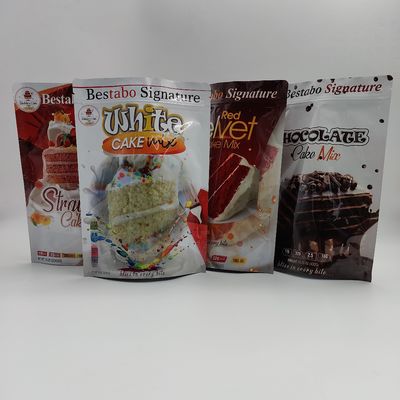 Gusset стороны сумки порошка торта OEM фольга мешка  алюминиевого Resealable стоя
