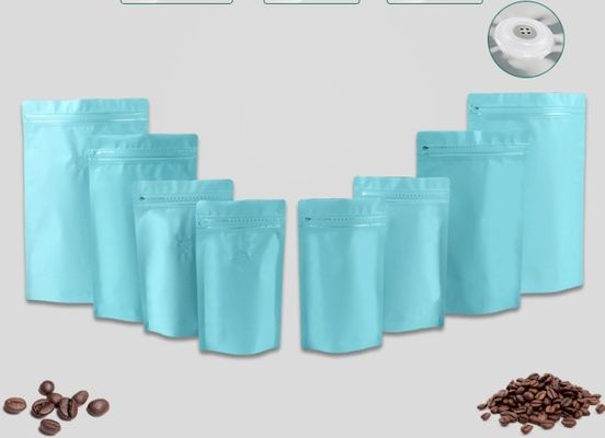 сторона сумок кофе стойки алюминиевой фольги емкости 250g Resealable вверх Gusseted с клапаном