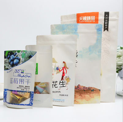 Flexo напечатало стойку вверх по качеству еды мешков сумки Kraft бумажному упаковывая 10~220 микронов