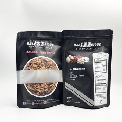 Упаковка еды алюминиевой фольги водоустойчивая кладет в мешки с ясным окном