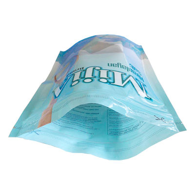 Подгонянный напечатанный мешок 2KG стойки молнии Mylar вверх для упаковки соли моря