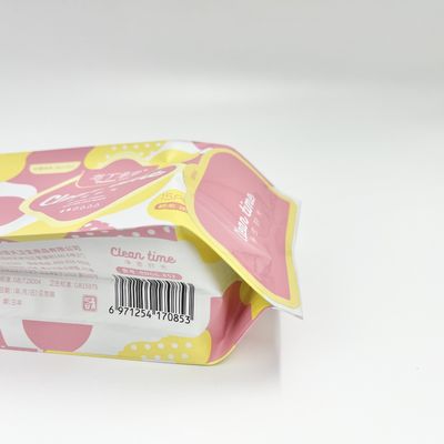 CMYK напечатало сумку алюминиевой фольги санитарной салфетки дам со стикерами