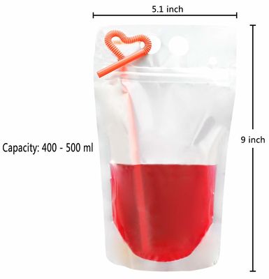 Мешок 160z 32oz партии ресторана жидкостный упаковывая с ручкой